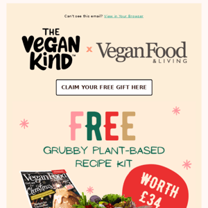 Get Your FREE Grubby Recipe Kit When You Subscribe to Vegan Food & Living!
