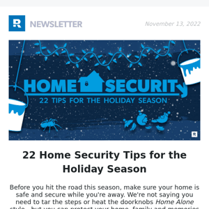 22 Home Security Tips for the Holiday Season