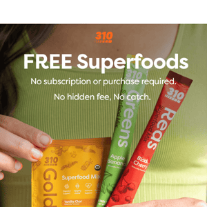 Did Someone Say Free Superfoods? 🤩