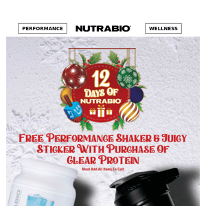 🎁Day 6: FREE Shaker & Sticker with Clear Whey!