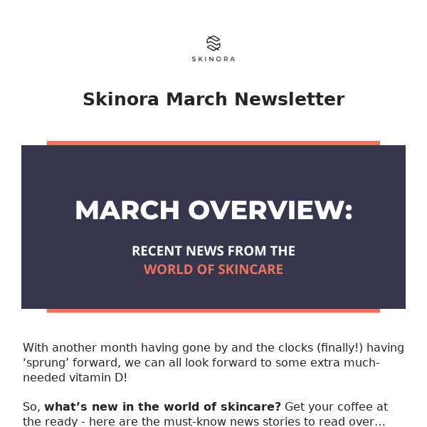 March at Skinora - what have we been up to?