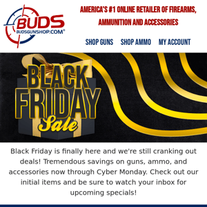 Our Black Friday Deals are LIVE! Check Them Out!