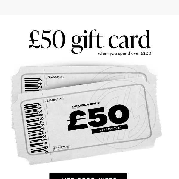 Your £50 Gift Card Is About to Expire...