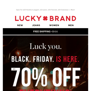 Up To 70% Off Black Friday Deals Continue