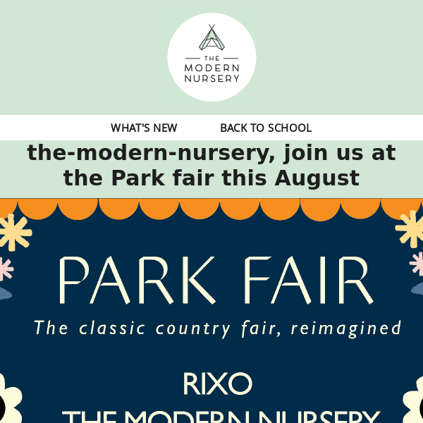 The Modern Nursery, you're invited to join us at the very first Park Fair