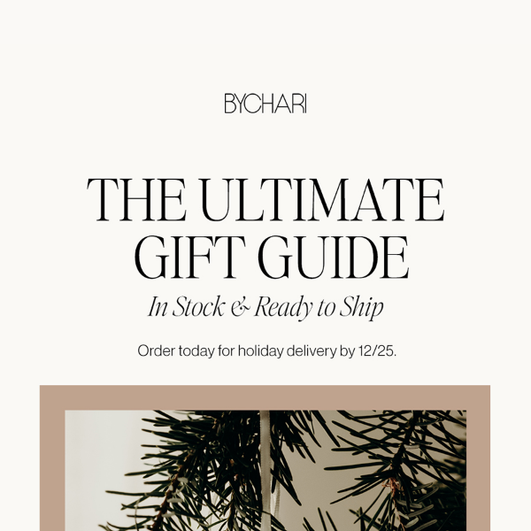 The BYCHARI Gift Guide