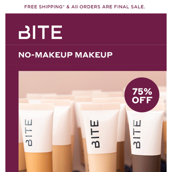 75% OFF complexion essentials—Are your bases covered?