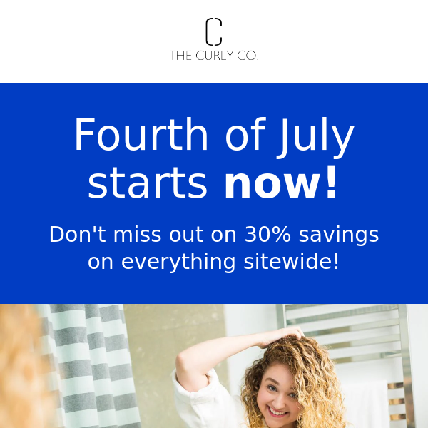Heya The Curly Co! We wanted to make your Fourth a little sweeter!