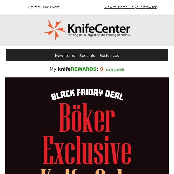 BFDs: Boker Exclusive Knife Sale + FREE Work Sharp Torx Tool!