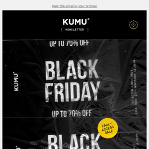 BLACK FRIDAY - EARLY ACCESS 🚨