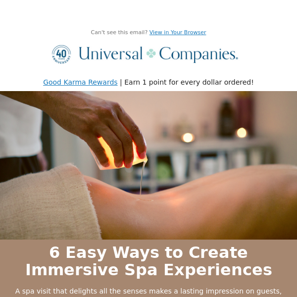 Transform Your Clients' Spa Experiences with Sensory Appeal