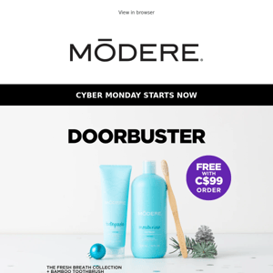 Cyber Monday Doorbuster Available Until NOON!