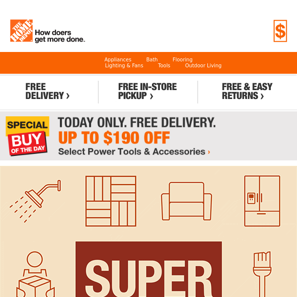 | Super Savings | Up to 30% Off Select Appliances
