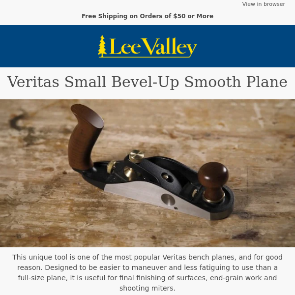 Behind the Design – Veritas Small Bevel-Up Smooth Plane