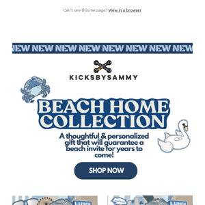 New Beach Home Collection