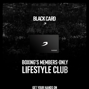 Introducing BLACK CARD ⬛