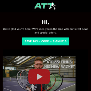 Welcome to ATT - Enjoy 10% off