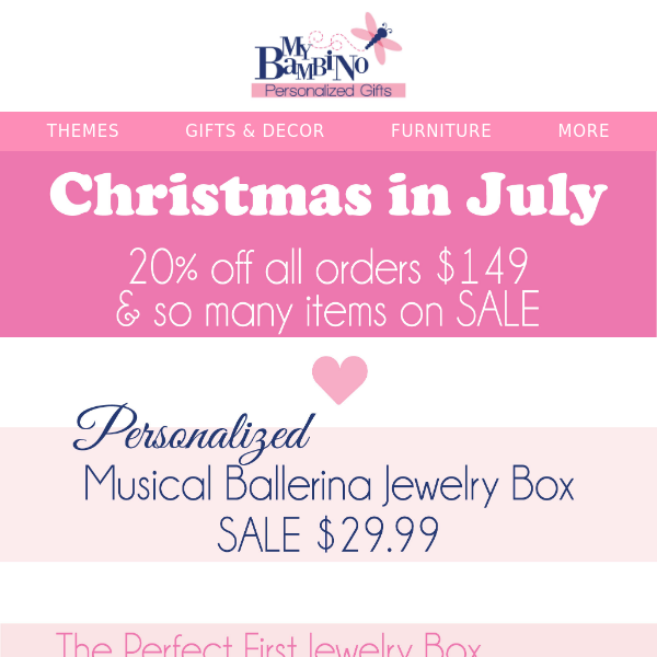 Princess Gifts on SALE - Christmas in July