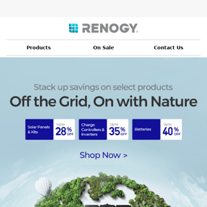 🌎Earth Day Sale: Off the Grid, On with Nature