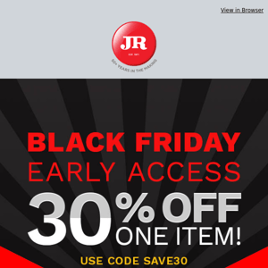 Don't wait til Black Friday! Get 30% off right now