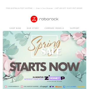 Roborock Spring Sale !!! Forget about the spring sniffles and do your spring cleaning with Roborock!