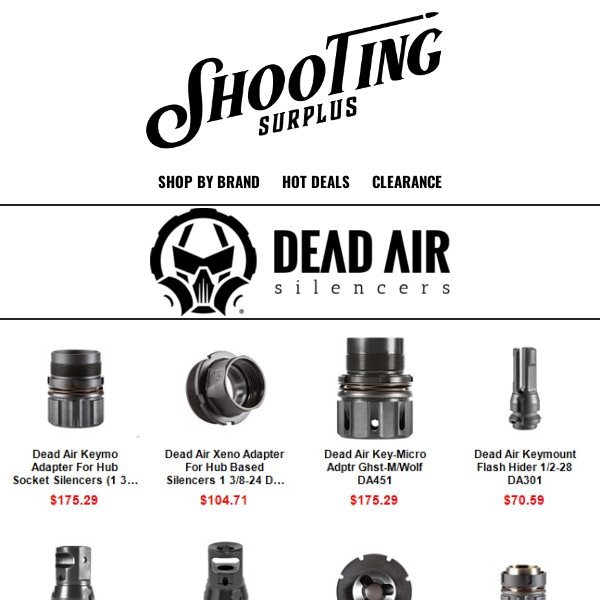 🔥Hot Deals - Dead Air's Best Selling Muzzle Devices, Suppressors and Adapters