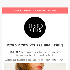 Sept Disko Discounts Are Here! 🎉