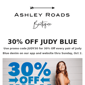 30% OFF JUDY BLUE, yes it's back
