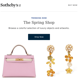 Shop colorful luxury items from our Spring Shop