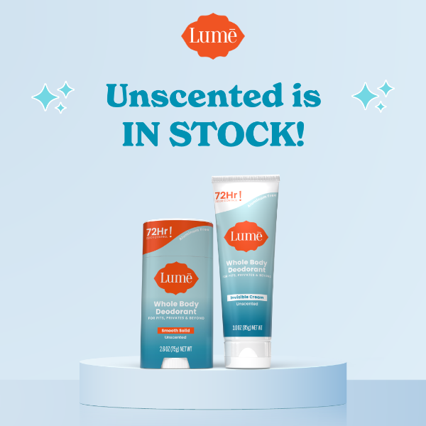 Unscented is in stock!