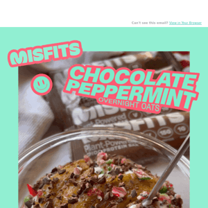 Chocolate Peppermint Overnight Oats 🥣