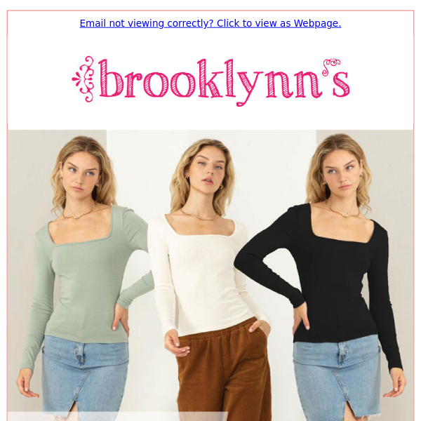ICYMI: Have you seen these NEW arrivals? Shop in-store or online at www.brooklynns.com.