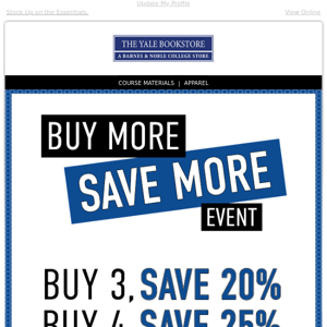 The Buy More Save More Event