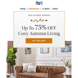 Autumn Living Essentials Up To 75% OFF (Today Only)
