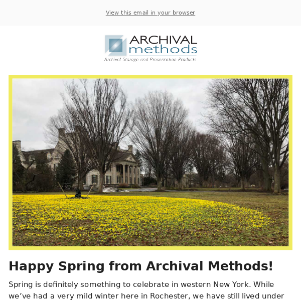 HAPPY SPRING from Archival Methods🌸