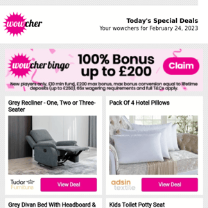 Fortune favours those who shop on Wowcher...