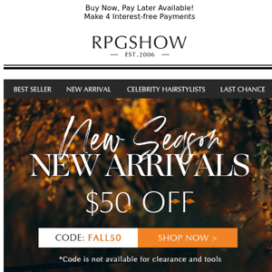 🍁🍁Fall New Arrivals Landed | RPGSHOW