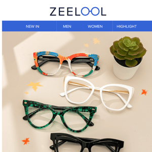 Get glasses with pop colors & unique designs