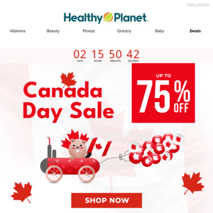 🇨🇦 Canada Day Sale! Up to 75% OFF