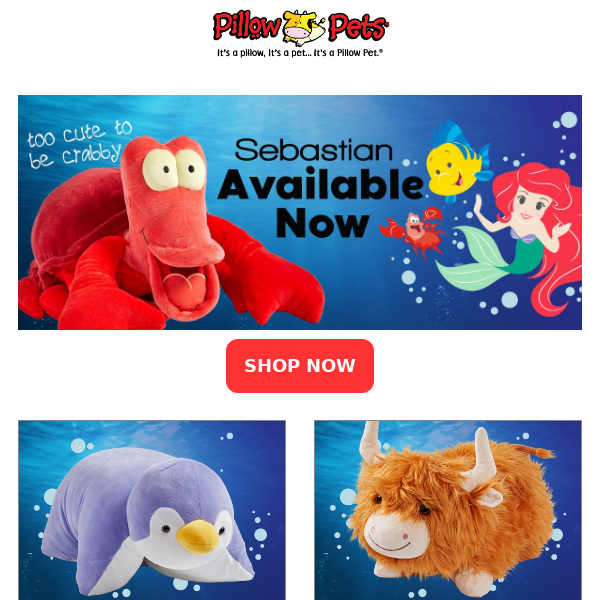 Sebastian Pillow Pet! 😍 NEW DROP!