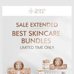 🚨 Cyber Monday Sale Extended! 🥳 35% Off Our Best Skincare Bundles!!