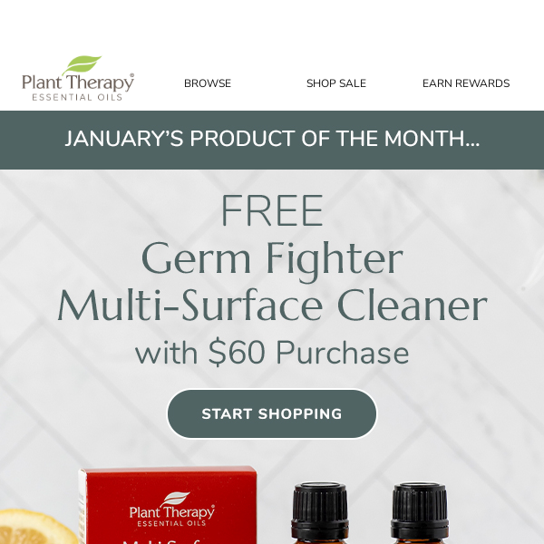 🎉 Score a FREE Germ Fighter Cleaner!