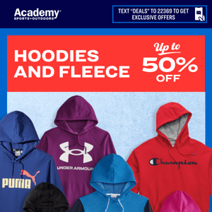 Up to 50% Off Fleece from Top Brands