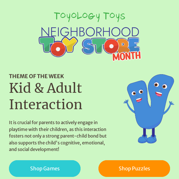👨‍👩‍👧‍👦 Neighborhood Toy Store Month: Kid & Adult Interaction!