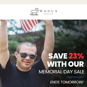 🗓️ Memorial Day Sale Ends TOMORROW!