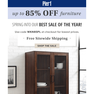 Spring Furniture Sale | Up To 85% OFF!