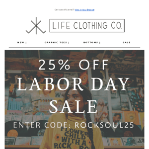 Labor Day Sale | 25% Off