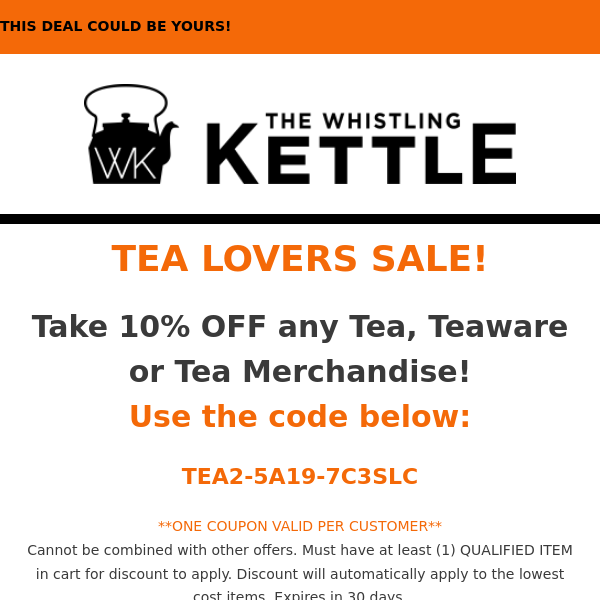 Store Wide SALE on TEA! 👀😍😎