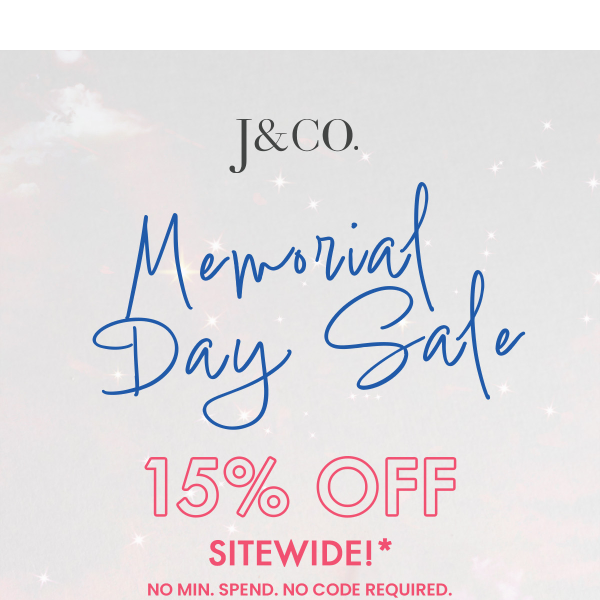 Memorial Day Sale is ON!