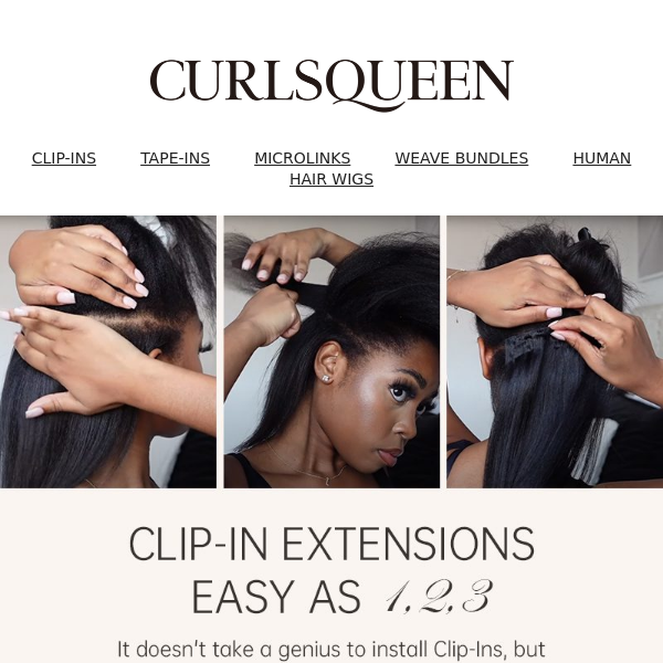 Ditch the Salon‼️ Get instant thick & long hair with Clip Ins 😱